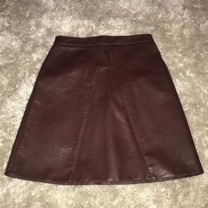NWOT pleather Zara skirt